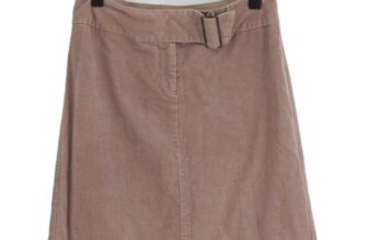Next Women’s Midi Skirt UK 10 Purple Cotton