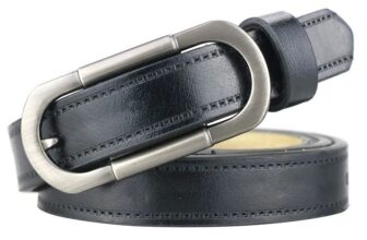 Faux Leather Multicolor Buckle Belts Women Fashion Garments Apparel Solid Belt