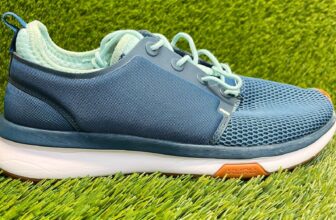 Kuru Atom Womens Size 9.5 Blue White Gum Athletic Running Walking Shoes Sneakers