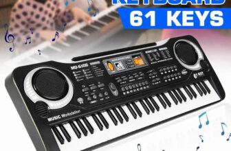 61 Key Electric Digital Piano Kids Beginner Player + Mic Portable Music Keyboard