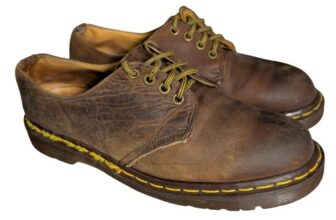 Vintage Dr Martens Oxford Shoes Womens Size UK 7 US 9 Leather England 1561 Punk