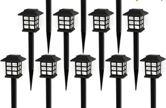 12Pack Solar Pathway Lights Outdoor Landscape Solar Waterproof Garden LED Lights