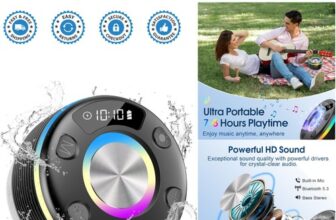 Bluetooth Shower Speaker, Portable Bluetooth Speaker with 360° Surround Sound…