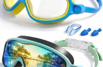 Kids Swimming Goggles 2 Pack, Anti Fog&UV Swim Goggles for Boys Girls