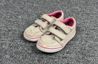 Sperry Girls Toddler Shoe Size 6 Grey Pink Boat Shoe Casual Comfort