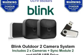 Blink Wireless HD Smart Gen3 Security 2 Camera System + 16GB USB + Blue CCTV