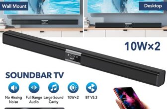 Wireless Bluetooth Surround Sound System PC Computer Desktop Speaker TV Soundbar