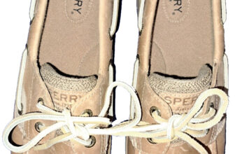 Shoes Sperry Top-Sider  Rosefish Linen Women’s Oat/Brown Boat Shoes.