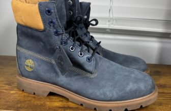 Timberland Classic 6-INCH Waterproof Boots Men’s Size 10.5 Nubuck Blue