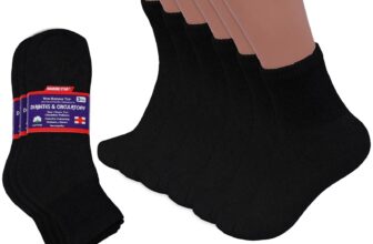 3-12 Pairs Men Circulatory Health Diabetic Ankle Socks Quarter 9-11 10-13 13-15