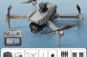 8K GPS Drone w/ Touchscreen Controller, 5G FPV, Dual Battery, Auto Return