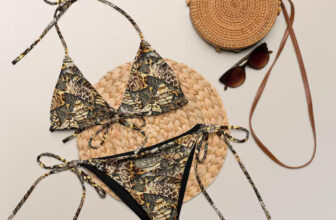 Exotic Safari Animal String Bikini Swimsuit