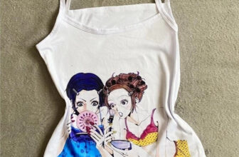 Anime Style Graphic Tank Top Y2K Kawaii Manga Cami Womens S-XL