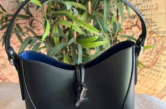 LARA genuine leather shoulder bag women girls black genuine leather