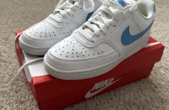 Size 6.5 Nike Court Vision LO NN white/Blue