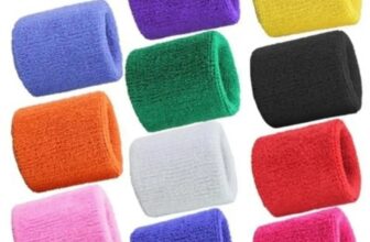 2Pcs Wrist Sweatbands Tennis Wrist Bands Absorbent Sweatbands for Football Bas