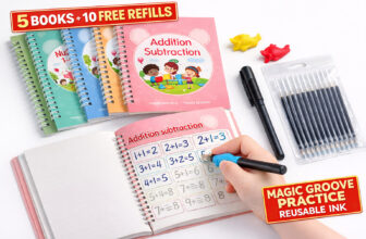 5Pcs Magic Practice Copybook for Kids Reusable Handwriting Groove BookSet Age3-8