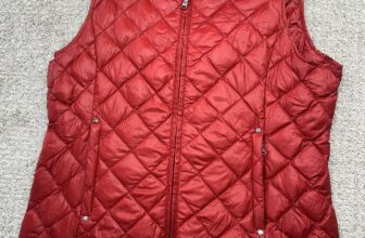 Lauren Ralph Lauren Quilted Puffer Vest Packable Down Lightweight Red Preppy S