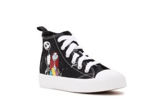 Disney Nightmare Before Christmas Little Girl & Big Girl High Top Sneakers NEW