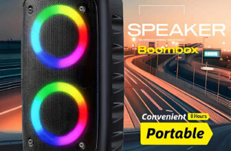 Portable Bluetooth Speaker Sub woofer Heavy Bass Sound System Party & Mic UK