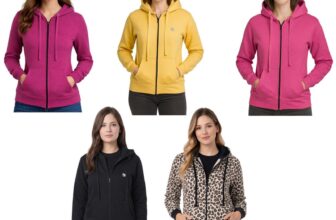Womens Ladies Plain Zip Up Hoodie Long Sleeve Sweatshirt Full Zip Jumper Hoodies