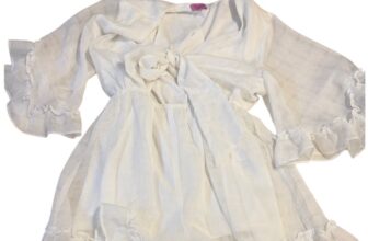 White Tie Front Ruffle Romper Bell Sleeve Linen Blend Summer Beach Playsuit