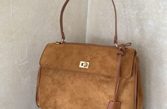 Retro Brown Matte Tote Bag Women Large-Capacity Underarm Bag Slung Shoulder Bag