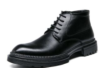 Men’s Formal Business Casual Shoes Lace Up High Top Round Toe Party Fashion New