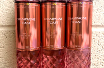 Bath & Body Works CHAMPAGNE TOAST Fine Fragrance Body Mist 8oz Spray (QTY 3)