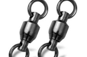 100PC Stainless Fishing Ball Bearing Swivel Solid Rings 0/1/2/3/4/5/6/7/8/9/10#