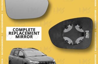 Right side for Dacia Jogger 2022-2024 heated wing door mirror glass