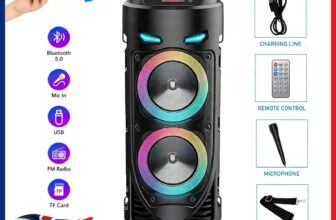 Wireless Portable Bluetooth Party Speaker Sub Woofer Heavy Bass Sound System UK