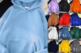 Womens Long Sleeve Hoodies Tops Ladies Casual Plain Pullover Hooded Sweatshirt