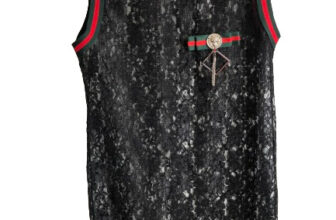 Women’s lace dress mini dress round neck sleeveless lace black size 36