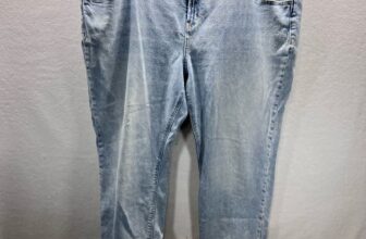 Old Navy Boyfriend Fit Jeans Womens 18W Plus Blue Stretch Denim Comfy 2781