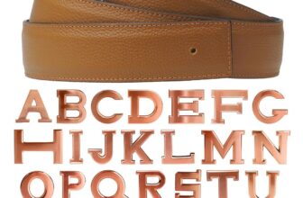 Leather belt reversible belt in cognac with belt buckle 32 mm buckle H rose gold