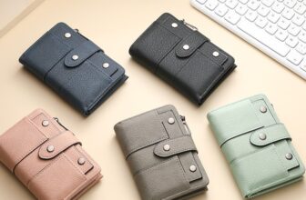 Women’s RFID Vegan Leather Bifold Wallet Slim Card Holder Coin Purse Organizer