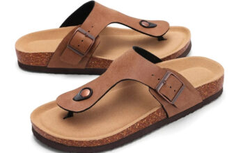 Cork Suede Mules for Women and Men – Classic Antislip Outdoor Slippers