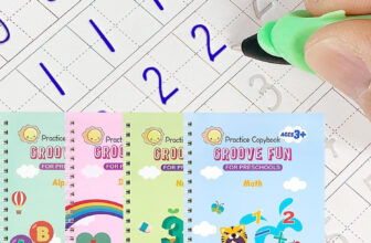 Magic Grooved Writing Practice Books, Reusable Handwriting Practice for Kids 3+
