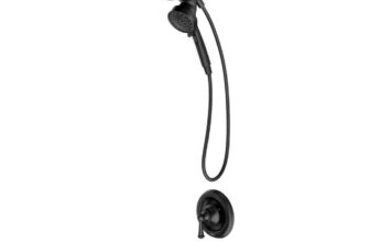 MOEN Brecklyn 82611BL Single Handle 6-Spray Tub and Shower Faucet with Magnetix