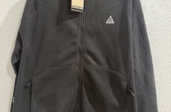 Nike ACG ‘Wolf Tree’ Polartec Black Full Zip Fleece Jacket, Size L  HJ2460-010