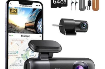 REDTIGER F9 Dash Cam 4K Front and Rear Dash Camera WiFi GPS with Hardwire Kit
