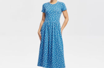 Women Short Sleeve Lace Trim Knit Dress – Universal