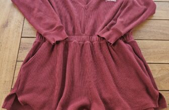 Parade Archive Here for It Cozy Waffle Playsuit Jumpsuit Burgundy Shorts Size XL