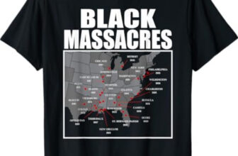 African American History Awareness Map Afro Women Men T-Shirt