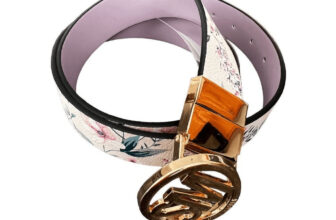 Steve Madden reversible lavender/flowers belt size XL