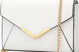 Women Elegant Faux Leather Evening Envelope Clutch Purse Foldover Bags for Party