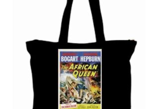African Queen Movie Poster Tote Bag All Purpose Retro Classic Movies