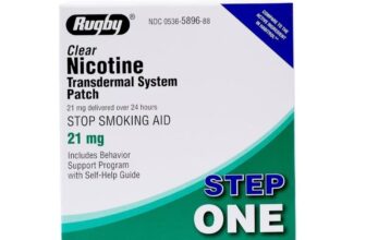 1 Pack Rugby Clear Nicotine 21mg Transdermal System Patch Step EXP 6/2028