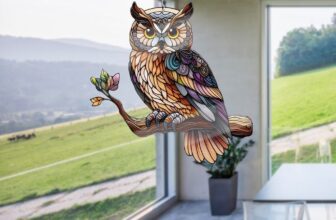 Owl Acrylic Suncatcher Window Hanging Art Decoration Home